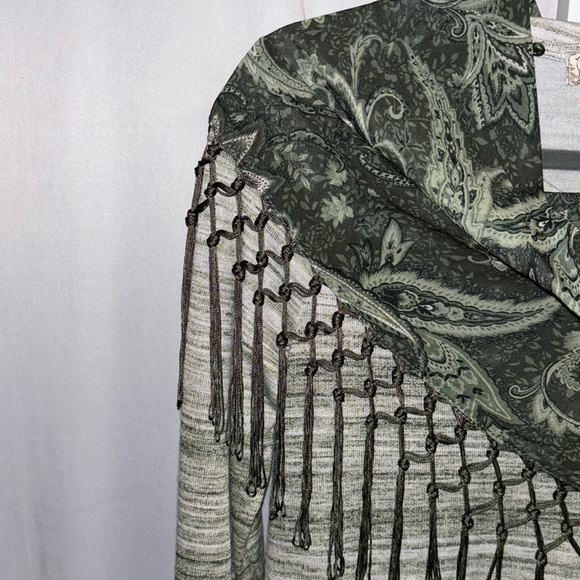 One World Space Dye Knit with Detachable Scarf Detail - Picture 2 of 10